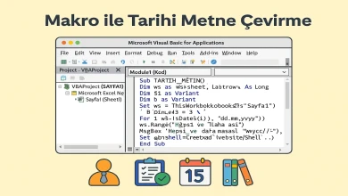 Makro ile Tarihi Metne Çevirme